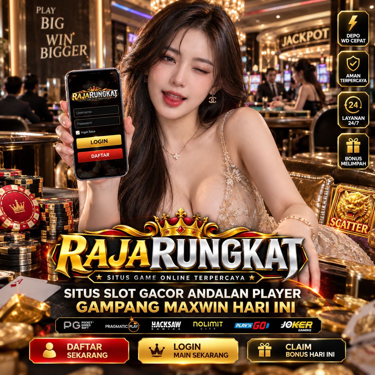 RAJARUNGKAT: Situs Slot Gacor SLOT777 & Slot Online Resmi Terpercaya